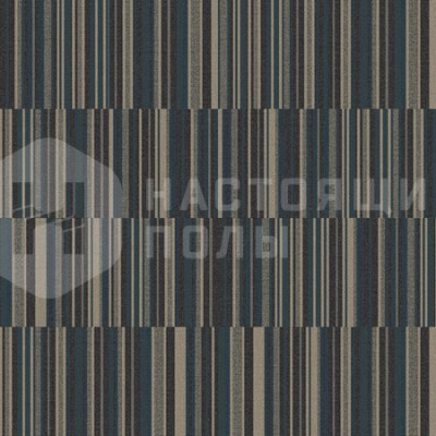 Ковровая плитка Ege Highline 750 Hemp Lines Blue 2, 480 x 480 мм