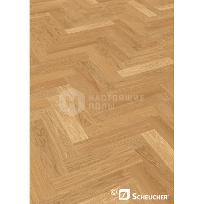 Паркет елочка Scheucher Parkett MULTIflor 700 33077/33078 Дуб Натур под натуральным маслом, 700*140*9.8 мм