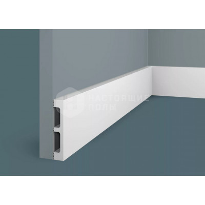 Белый плинтус Cosca Decor PX048 под покраску, 2000*80*15 мм Белый плинтус Cosca Decor PX048 под покраску, 2000*80*15 мм