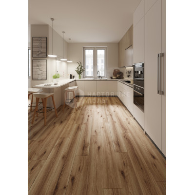 SPC плитка замковая AlixFloor Natural Line ALX1036-3 Дуб коричневый рустикальный, 1200*183*5 мм