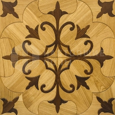 Варезе Дуб / Американский Орех, брашированный, уф масло, 600*600*15 мм