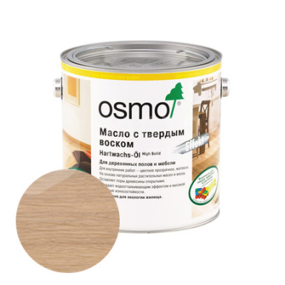 Масло с твердым воском Osmo Hartwachs-Ol Effekt Natural 3041 Натуральный тон (0.22л)