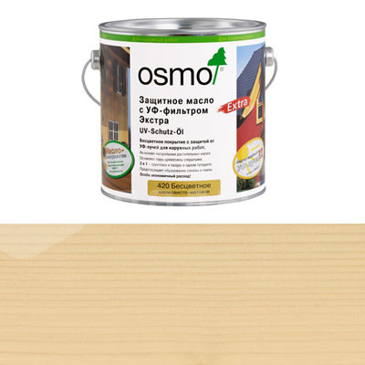 Защитное масло с УФ-фильтром Osmo UV Schutz Ol Extra 424 Ель/Пихта (0.18л)