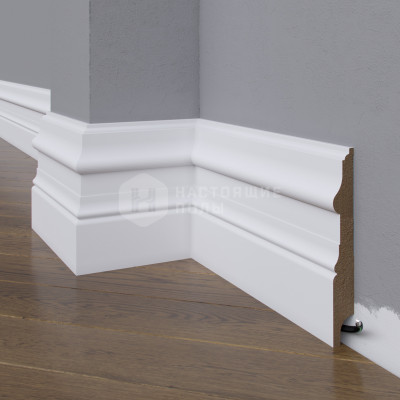 Белый плинтус Dekart White 15-150-18 эмаль по RAL, 2400*150*18 мм