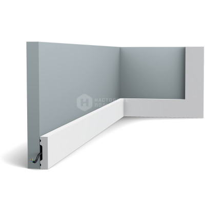 Белый плинтус Orac Decor SX162, 2000*40*10 мм Белый плинтус Orac Decor SX162, 2000*40*10 мм