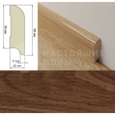 2386-1601 Орех Американский эластичный лак, 2100*68*20 мм