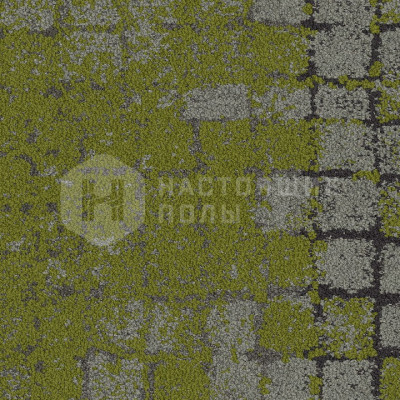 Ковровая плитка Interface Human Connection Moss 8341002 Slate/moss, 500*500*7.9 мм