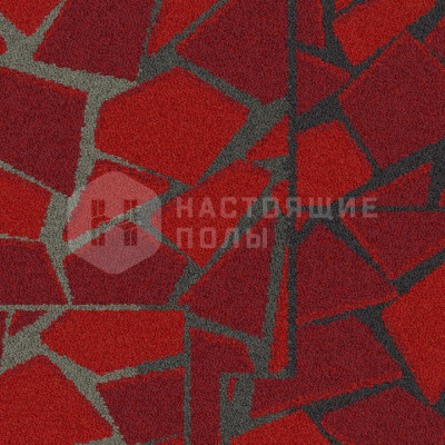 Ковровая плитка Interface Human Connections Rue 8344006 Red, 500*500*8.3 мм